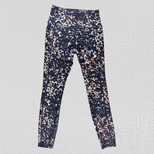 RBX Floral Print Leggings • Front Pockets • Soft Stretch Activewear • Size S